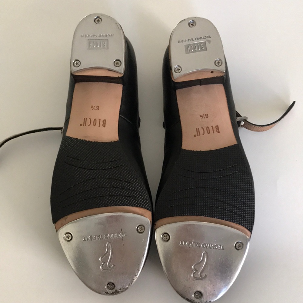 Ladies Bloch Tap-On Leather Tap Shoes - Picture 2 of 6